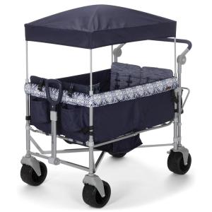 imageSafety 1st Summit 4Seater Wagon Stroller with Canopy in Navy Ink
