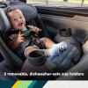 imageSafety 1st Ellaris 3in1 Convertible Car Seat Slim Fit Design Rear ampamp ForwardFacing 5Position Headrest 3Across Fit TravelFriendly with MachineWashable Seat Pad Peacock BluePeacock Blue