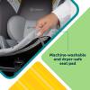 imageSafety 1st onBoard Slide DLX Infant Car Seat wSafetySlide Base EasyInstall Rigid Latch Lightweight RearFacing Seat Newborn Carrier ExtraLarge Canopy Travel System Ready Dusty GreenDusty Green