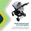 imageSafety 1st onBoard Slide DLX Infant Car Seat wSafetySlide Base EasyInstall Rigid Latch Lightweight RearFacing Seat Newborn Carrier ExtraLarge Canopy Travel System Ready Dusty GreenHailstone