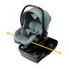 imageSafety 1st onBoard Slide DLX Infant Car Seat wSafetySlide Base EasyInstall Rigid Latch Lightweight RearFacing Seat Newborn Carrier ExtraLarge Canopy Travel System Ready Dusty GreenDusty Green
