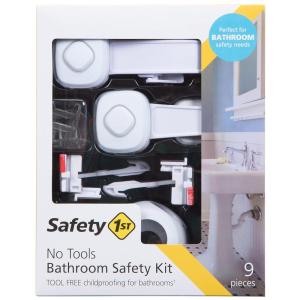 imageSafety 1st Room Solutions NoTools Baby Proof Deluxe Bathroom Safety Kit  Includes Locks for Toilet Cabinet Drawers and More