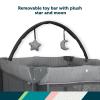 imageSafety 1st 4in1 Portable Play Yard with Bassinet Napper and FlipAway Changer Gray2in1 Bassinet and Play Yard