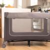 imageSafety 1st 4in1 Portable Play Yard with Bassinet Napper and FlipAway Changer Gray2in1 Bassinet and Play Yard