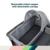 imageSafety 1st 4in1 Portable Play Yard with Bassinet Napper and FlipAway Changer Gray3in1 Bassinet  Napper  and Play Yard
