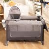 imageSafety 1st 4in1 Portable Play Yard with Bassinet Napper and FlipAway Changer Gray4in1 Bassinet  Napper  Changer  and Play Yard