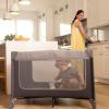 imageSafety 1st 4in1 Portable Play Yard with Bassinet Napper and FlipAway Changer Gray4in1 Bassinet  Napper  Changer  and Play Yard
