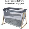 imageSafety 1st RestandRomp 2in1 Bassinet and Play Yard with Soothing Sounds Lights ampamp Vibration Dunes EdgeHigh Street