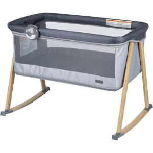 imageSafety 1st RestandRomp 2in1 Bassinet and Play Yard with Soothing Sounds Lights ampamp Vibration Dunes EdgeHigh Street