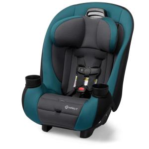 imageSafety 1st Ellaris 3in1 Convertible Car Seat Slim Fit Design Rear ampamp ForwardFacing 5Position Headrest 3Across Fit TravelFriendly with MachineWashable Seat Pad Smokey HazePeacock Blue