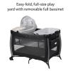 imageSafety 1st PlayandStay Play Yard Easy fold FullSize Play Yard with Removable Full Bassinet High StreetHigh Street
