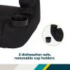 imageSafety 1st Comfort Ride Lite Booster Car Seat 2Pack Lightweight Backless Booster Seat Machine Washable Dishwasher Safe Cup Holders USAMade Fits Kids 40100 lbs 43457quot Pure Black