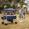 imageSafety 1st Summit Quad Wagon Stroller Grey HarborNavy Ink